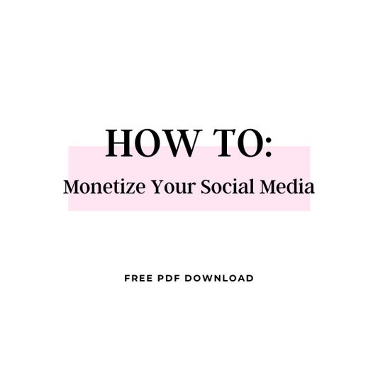 How To Monetize Your Social Media in 30 Days! Free Download